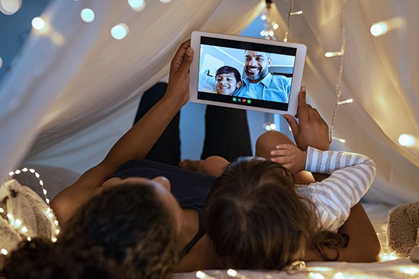 Video chats can be good for babies