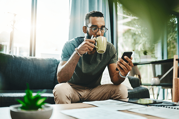 Man on phone